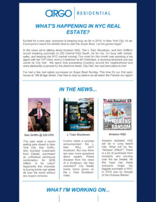 2019 January Newsletter