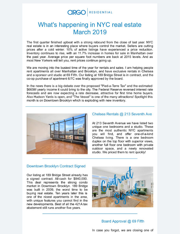 2019 March Newsletter