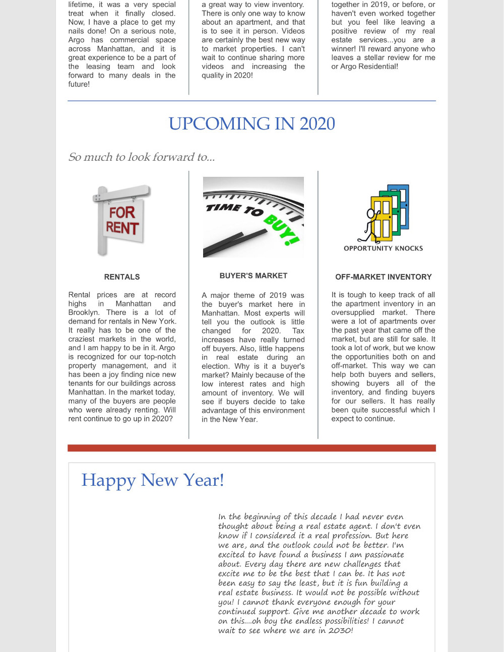 2019 Review & 2020 Preview