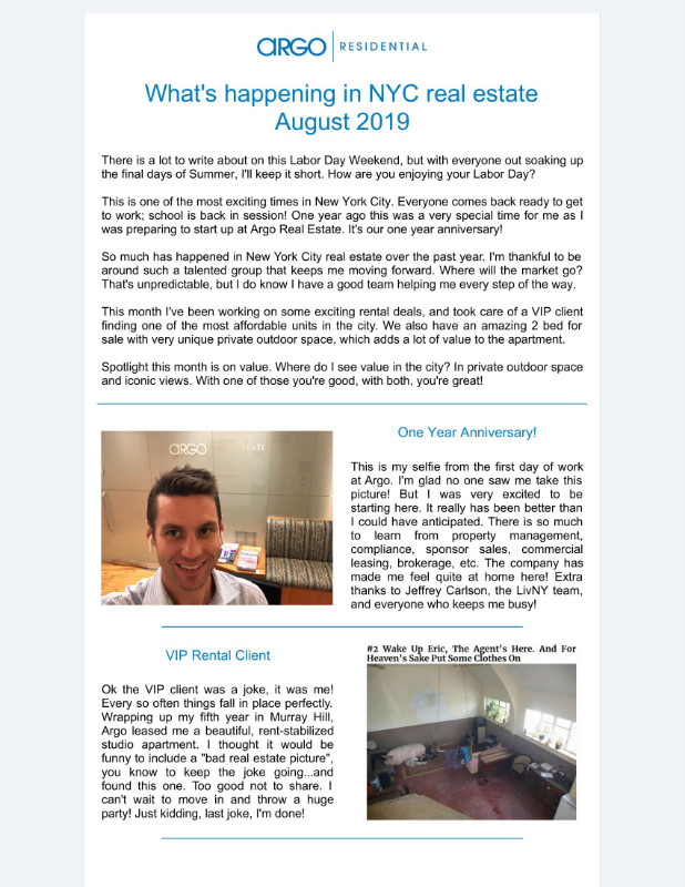 August 2019 Newsletter