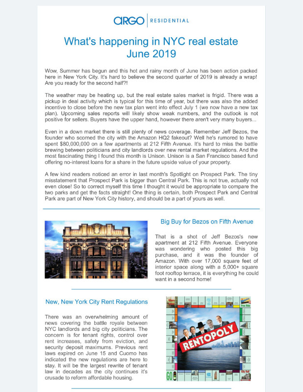 June 2019 Newsletter