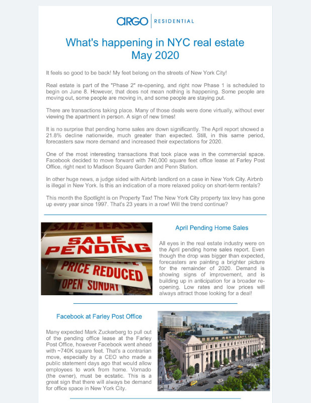 May 2020 Newsletter