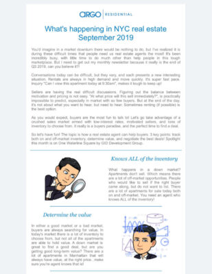 September 2019 Newsletter