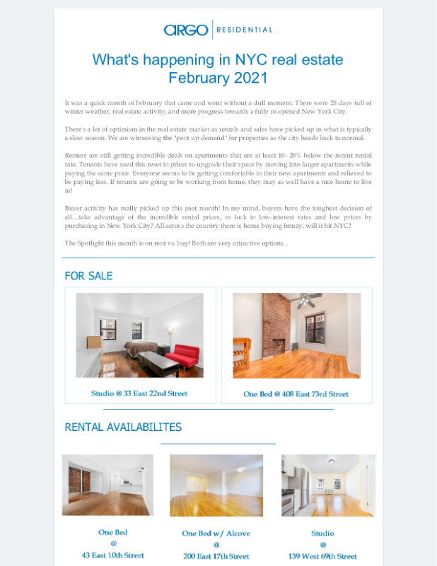 February 2021 news