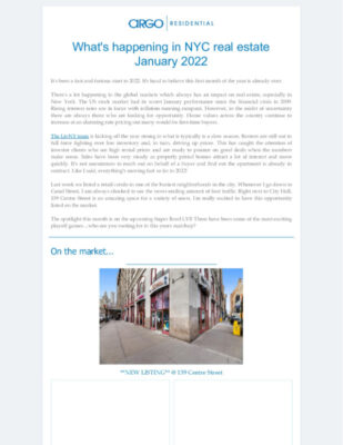 January 2022 news
