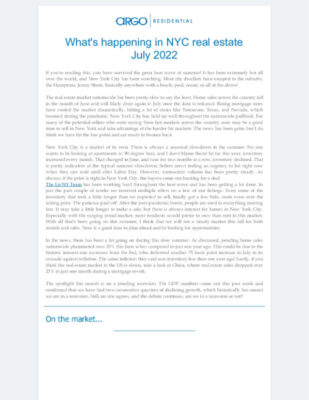 July 2022 news