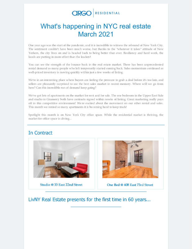 March 2021 news