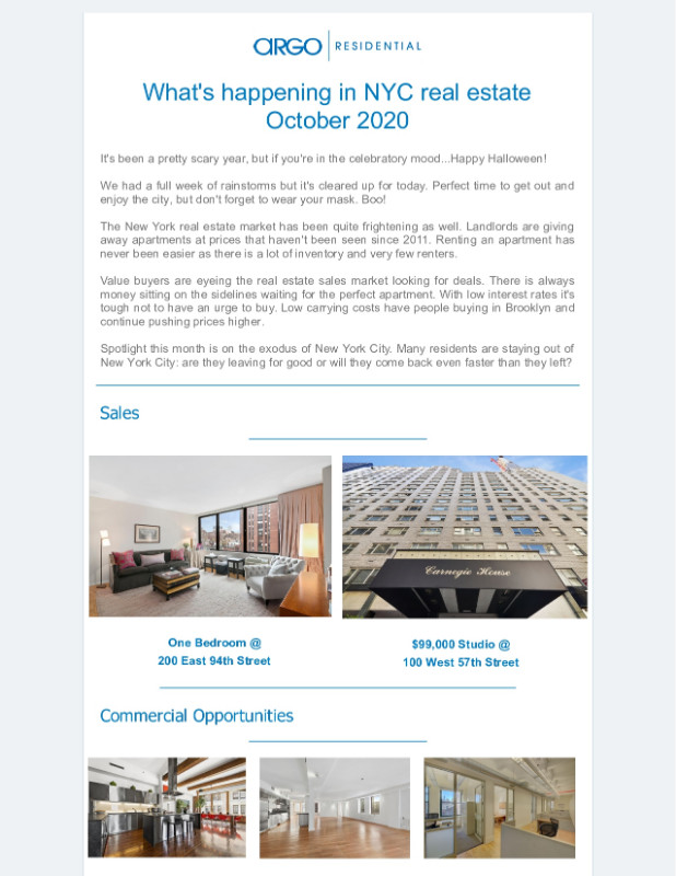 October 2020 news