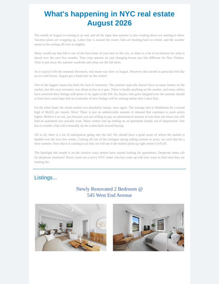 Eric Bottomley's monthly newsletter